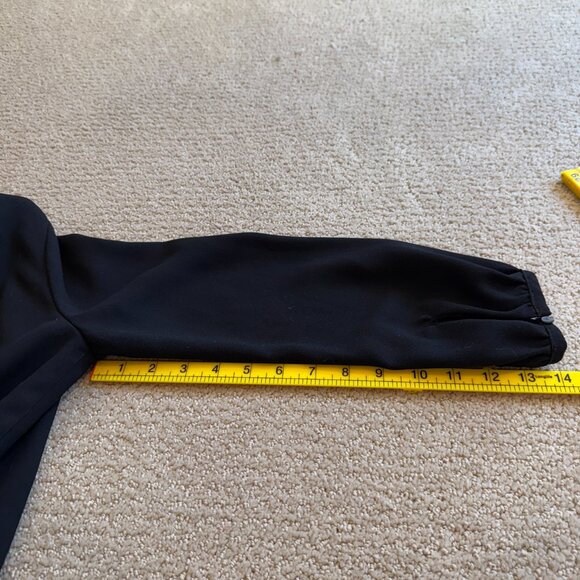 J Crew Wrap Dress Black 365 Crepe Classic Career Office Date Night Size 0 #H6292 - Picture 10 of 15